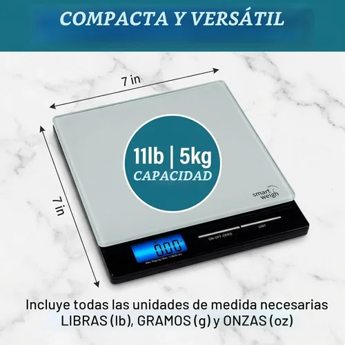 Vista 2 de Smart Weigh Escala Postal Profesional de USPS con Plataforma de Vidrio Templado, Múltiples Modos de Pesaje y Función de Tara, Escala de Envío