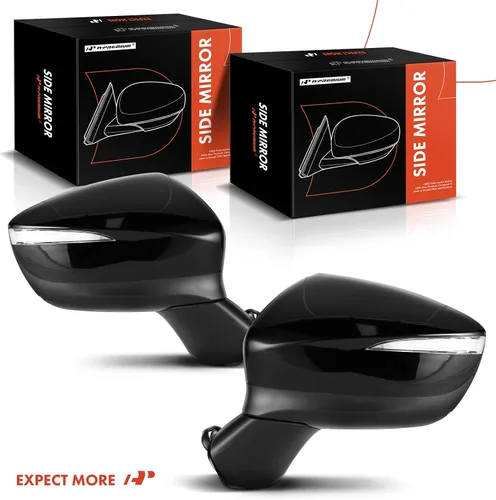 Vista 9 de A-Premium Par (2) Espejos de puerta eléctricos para conductor y pasajero - Compatible con Mazda CX-5 2015-2016 - Espejo retrovisor exterior negro