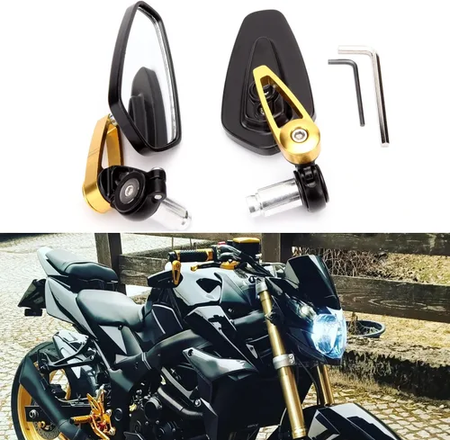 Vista 11 de Rich Choices Universal Espejos Retrovisores Negros para Motocicleta de 22mm 7/8'' de Extremo de Manillar GROM MSX125 CB500F Z125 pro Z650 Z750 Z800