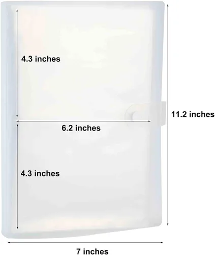 Vista 2 de 4x6 tarjetas de índice de plástico transparente organizador bolsas libro carpeta 40 páginas para 160 tarjetas