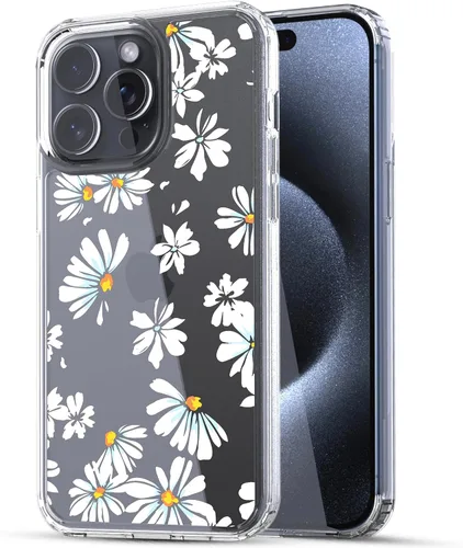 Vista 16 de RANZ Funda para iPhone 15, serie antiarañazos, a prueba de golpes, transparente de policarbonato duro + funda protectora de TPU para iPhone 15