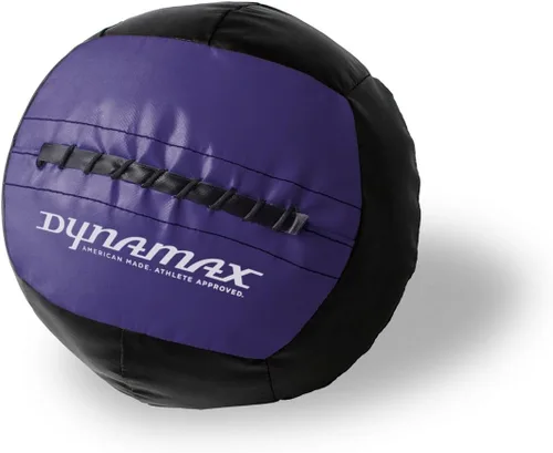 Vista 21 de Dynamax Mini Medicine Ball, 2–12 lb Soft Shell Wall Ball, 10-Inch Weighted Exercise Ball for Strength Training, Core Workouts, Conditioning &