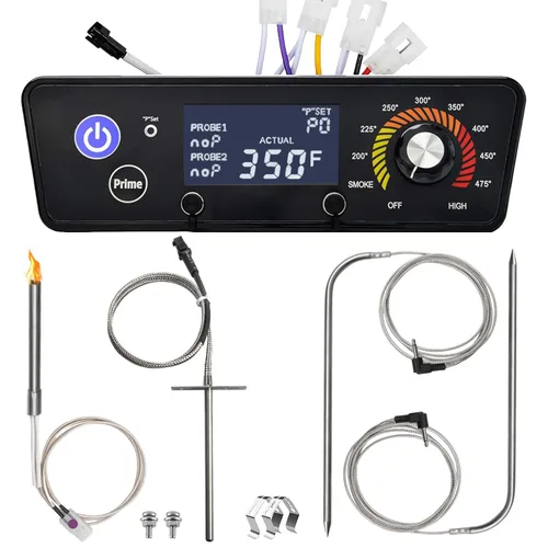 Vista 8 de Piezas de repuesto de controlador de termostato digital actualizado con pantalla LCD para parrillas de pellets Pit Boss Smokers Austin