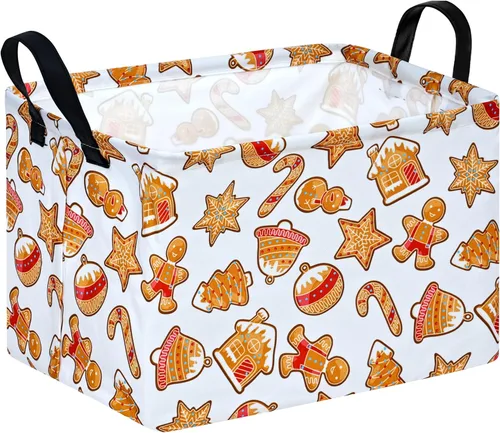 Vista 9 de Cesta de almacenamiento vacía para niños, organizador de almacenamiento impermeable de béisbol, cestas plegables con asas para mujeres, cesta