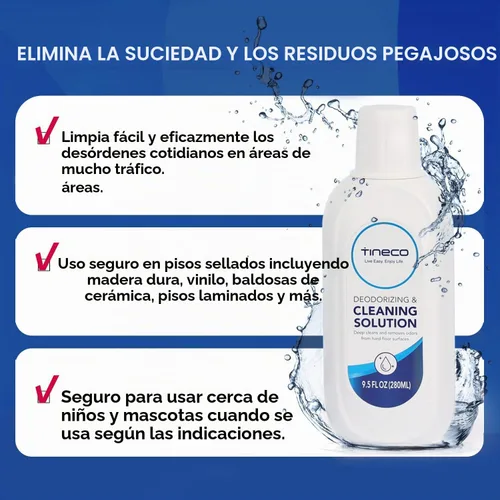 Vista 4 de Tineco Floor ONE S5 Combo de reemplazo HEPA Asamblea y rodillo de cepillo y solución de 9.5 fl oz, juego de accesorios de fregona de vacío