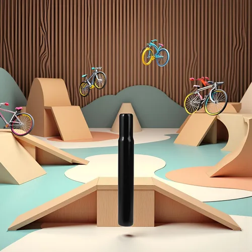Vista 4 de Negro bicicleta asiento poste acero 1.000 in para tubo niños bicicleta silla piezas niños Ciclismo B bicicleta manillar 25.4 pulgadas