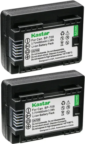 Vista 4 de Kastar Batería BP-709 de repuesto para Canon LEGRIA HF M56 HFM56, LEGRIA HF M66 HFM66, LEGRIA HF M68 HFM68, LEGRIA HF M76 HFM76, LEGRIA HF M78