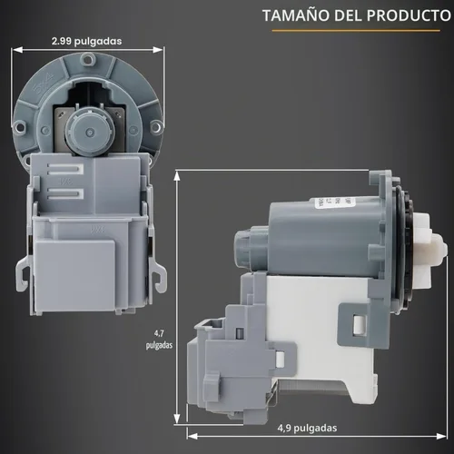 Vista 6 de DC68-03172B-03 DC68-03172C Motor de la bomba de drenaje de la lavadora para la lavadora SAMSUNG