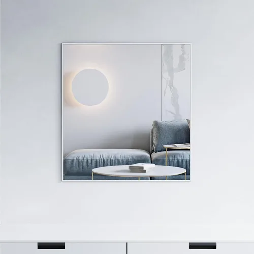 Vista 21 de Dowell Espejo de baño Espejo de pared rectangular con marco de metal Espejo de marco delgado Espejo de tocador de baño moderno - Negro 5004