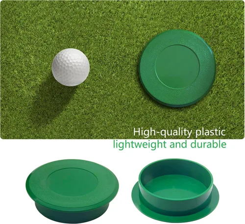 Vista 5 de Cubiertas de copa de golf con agujero de golf, dimensiones universales para entrenamiento de práctica, cumple con los estándares de USGA y PGA