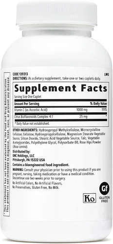 Vista 2 de GNC Vitamina C 1000 mg, 90 comprimidos, proporciona apoyo inmunológico