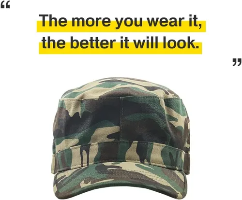 Vista 4 de KBETHOS Gorra del Ejército Cadete de Estilo Militar Básico para Todos los Días (Ahora con Versión de Bolsillo Stash Disponible)