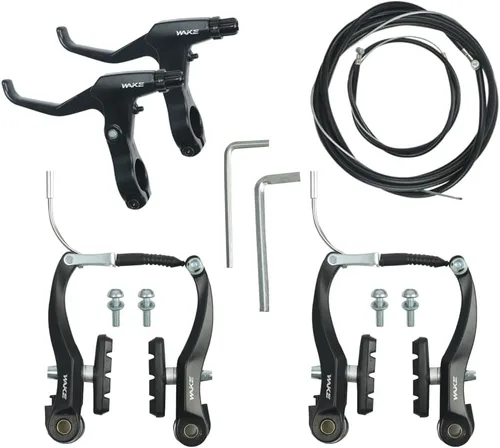 Vista 11 de FOMTOR Juego de pinzas de freno C para bicicleta, freno trasero y delantero, aleación de aluminio, freno lateral para MTB, bicicleta de montaña