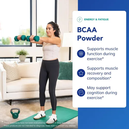 Vista 3 de Pure Encapsulations BCAA Powder Suplemento hipoalergénico para apoyar la función muscular durante el ejercicio 8 onzas