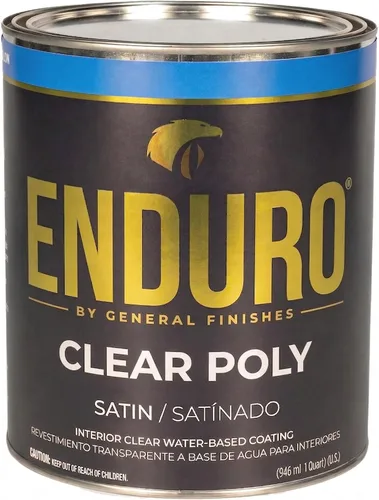 Vista 6 de General Finishes Enduro Poliuretano Transparente a Base de Agua, 1 Galón, Dead Flat