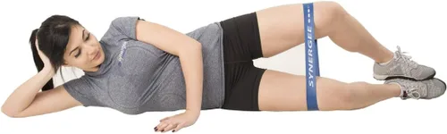 Vista 7 de Synergee Mini bandas de resistencia para ejercicio físico que funcionan mejor cuando entrenas en casa o en el gimnasio