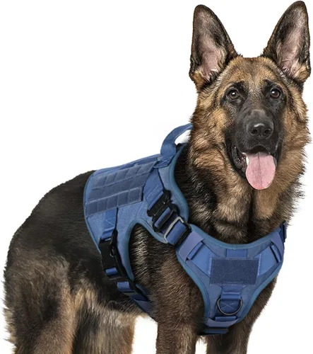 Vista 12 de rabbitgoo - Arnés táctico para perros pequeños, arnés resistente para mascotas con asa, chaleco de servicio sin tirones para razas pequeñas, chaleco