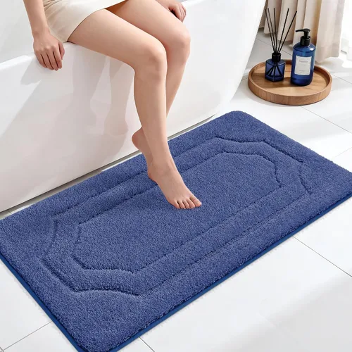 Vista 13 de BEQHAUSE Alfombra de Baño-Antideslizante-Tapete de Baño-Suave y Absorbente-Tapete de Ducha-Tapetes de Baño de Poliéster para Baño Lavables a Máquina