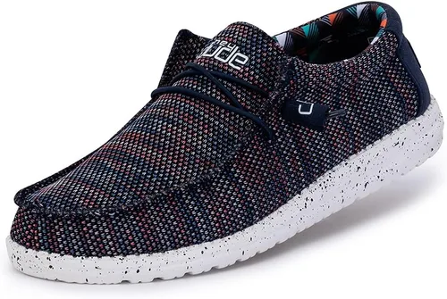 Vista 39 de Hey Dude Wally Eco Stretch Mocasines para hombre, cómodos y ligeros aleación