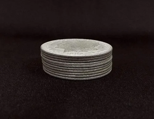 Vista 2 de Coin&Money Magic 10 monedas de palming (versión de dólar morgano) monedas de palming