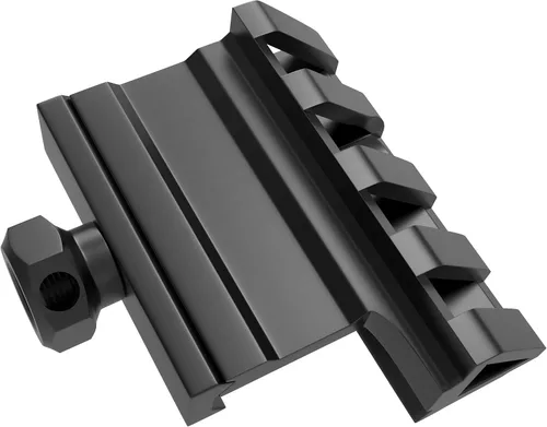 Vista 8 de 45 grados Offset Mount 4 ranuras Picatinny Weaver Rail Mounts para linterna láser mira óptica (MT45)