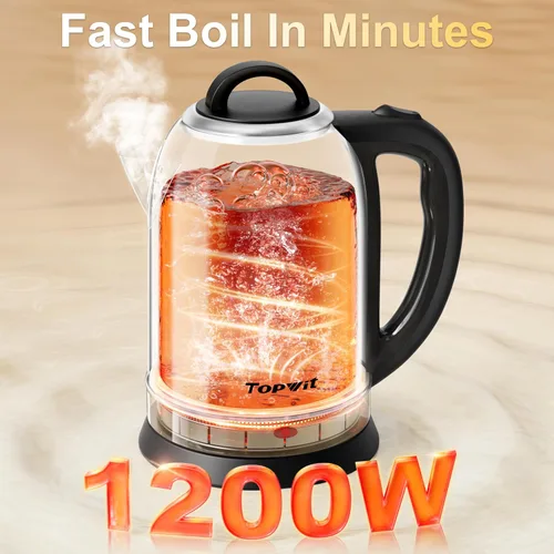 Vista 2 de Topwit - Hervidor eléctrico grande de 2,5 L, hervidor eléctrico de acero inoxidable
