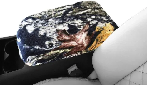 Vista 6 de Fabricado en Estados Unidos diseñado para Nissan Altima 2019-2023 Protector de cubierta de consola central de forro polar para reposabrazos Negro
