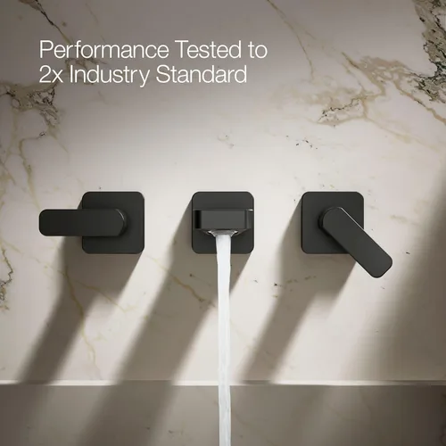 Vista 6 de KOHLER T27120-4-BL Parallel® - Tapacubos para lavabo de baño, color negro mate