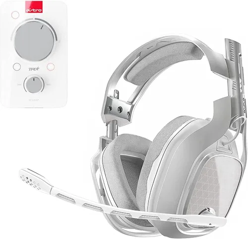 Vista 3 de Micrófono de repuesto para auriculares Astro A40 TR A40, micrófono blanco desmontable con cancelación de ruido con cubierta de espuma, funciona