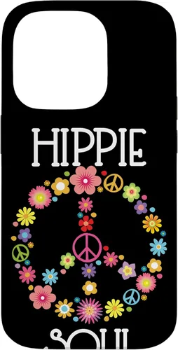 Vista 17 de Hippie Soul Flower Power Floral Peace Sign 60s 70s Gift Case for iPhone 17