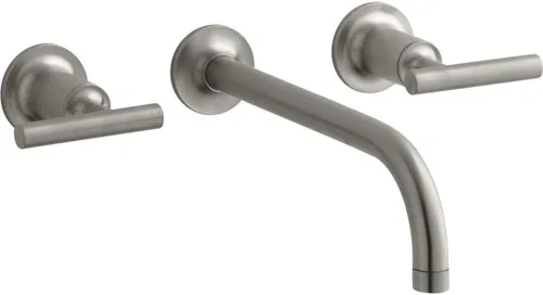 Vista 37 de Kohler T14413-4-BGD Purist - Grifo de pared para lavabo Negro mate
