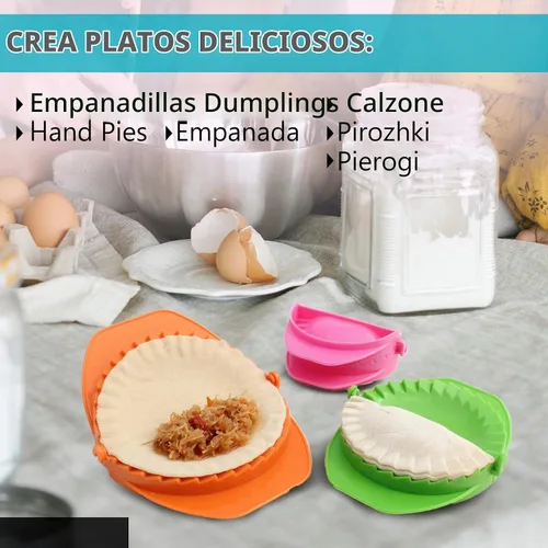 Vista 3 de Zoie + Chloe 3 – Juego de moldes para masa de pizza calzone y empanadas
