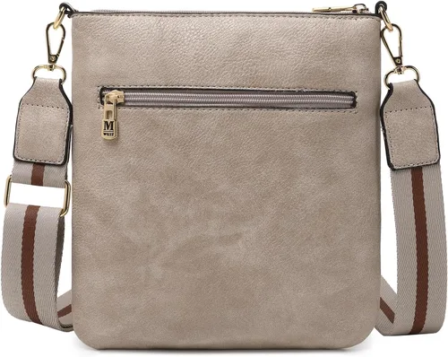 Vista 64 de Montana West Bolsos cruzados para mujer con múltiples bolsillos y correa ajustable