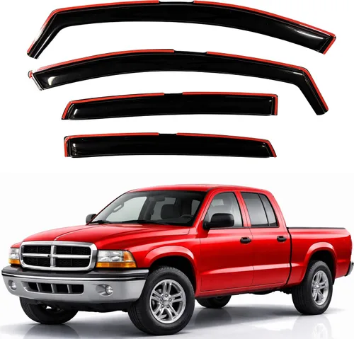 Vista 288 de KPY Protector de lluvia compatible con Ford Bronco 1980-1996, Ford F150 F250 F350, deflectores de ventilación lateral para visera de ventana