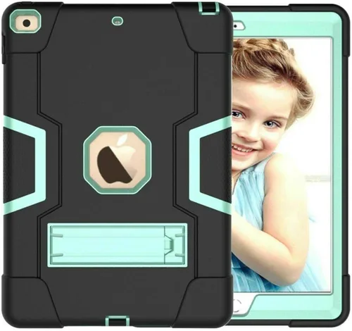 Vista 14 de Compatible con iPad de 8ª generación 10.2 2020, iPad de 7ª generación/iPad de 10.2 pulgadas 2019 híbrido de impacto a prueba de caídas Armor Negro