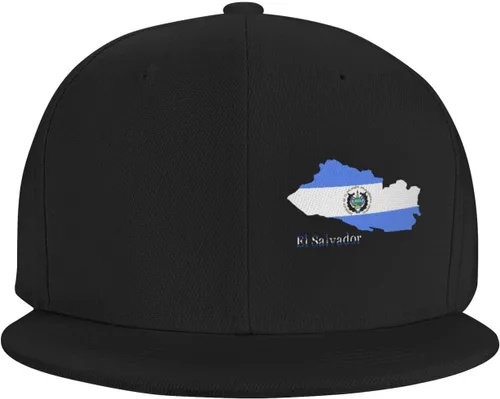 Vista 3 de Flag Map - Gorra de béisbol ajustable con visera plana para hombre y mujer, diseño de bandera