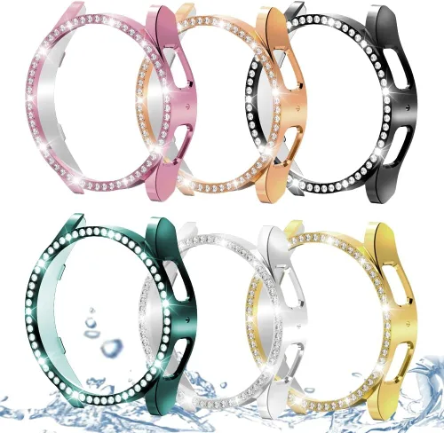 Vista 105 de DEALELE Paquete de 1 + 3 fundas compatibles con Samsung Galaxy Watch 7 Ultra (1.772 pulgadas), funda protectora de policarbonato transparente