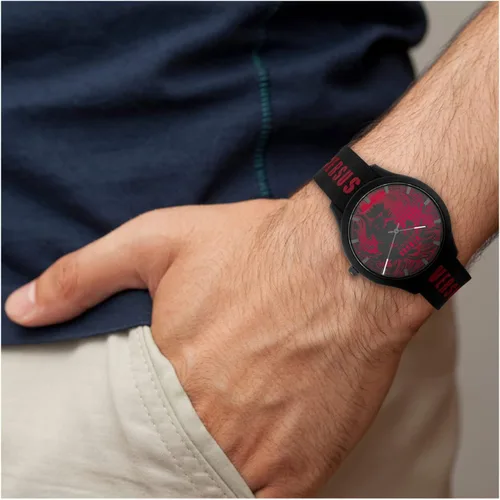 Vista 4 de Versus Versace Domus Collection Reloj para hombre con correa de silicona ajustable deportiva
