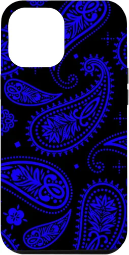 Vista 26 de Black Blue Paisley Bandana Vintage Floral Boho Pattern Case for iPhone 17