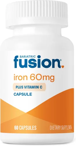Vista 8 de Bariatric Fusion Suplemento de hierro de 45 mg con vitamina C 1 por día Vitaminas para mujeres y hombres Sin gluten, lácteos y soja Sin OMG