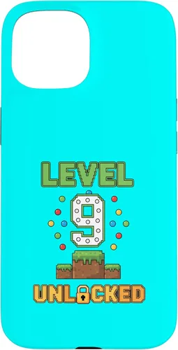 Vista 6 de Birthday Level 9 Unlocked 9th Birthday Gamer Level Up Birthd Case for iPhone 16