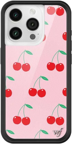 Vista 45 de Wildflower - Fundas compatibles con Apple iPhone 15 Pro Protector de goma negro, certificado de prueba de caída de 4 pies, propiedad de mujeres
