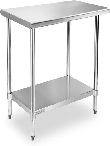 Vista 27 de STABLEINK Mesa de acero inoxidable con protector contra salpicaduras de 30 Con Backsplash