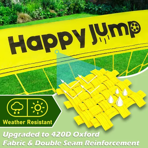 Vista 3 de Happy Jump Portería de Fútbol Emergente Plegable para Patio Trasero 7x5 pies, 5x3.6 pies, 4x3 pies, 3x2.2 pies