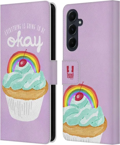 Vista 57 de Head Case Designs Assortment Cupcakes Happiness Leather Wallet Case Compatible with Samsung Galaxy A07 4G Surtido