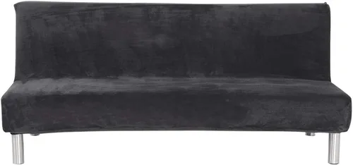 Vista 14 de LiveGo Fundas para futón sin brazos, funda elástica plegable para sofá cama con parte inferior elástica, funda de sofá ajustable estampada