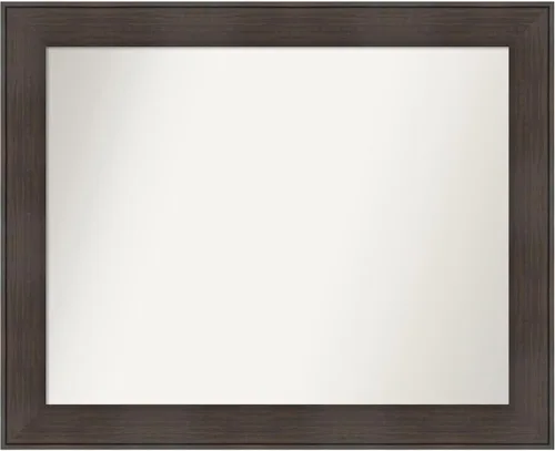 Vista 19 de Amanti Art Espejo personalizado, espejo de baño de veta de madera rústica William, espejo de pared o espejo de tocador de baño sobre el fregadero