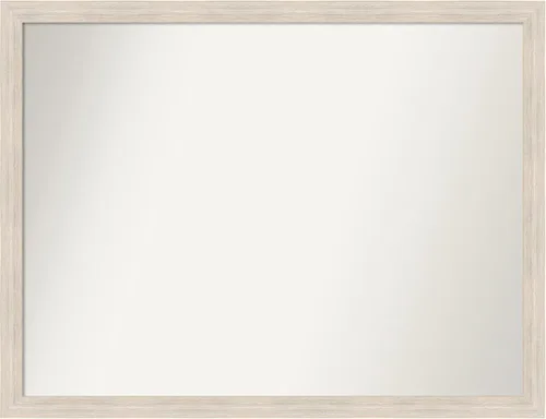 Vista 496 de Amanti Art Espejo personalizado, espejo de baño estrecho Alexandria White Wash, espejo de pared o espejo de tocador de baño sobre el fregadero