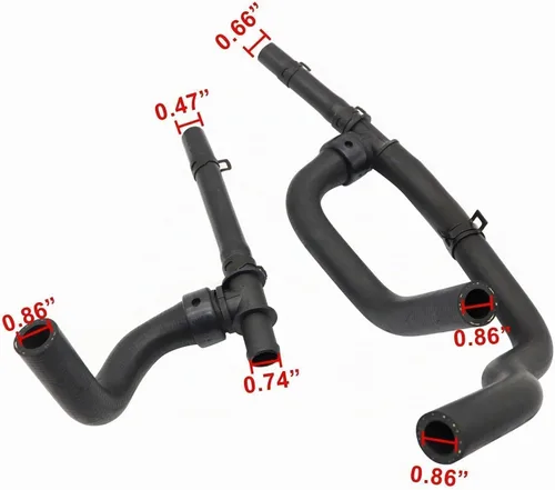 Vista 6 de FZJDSD Kit de manguera de calentador con T para Dodge Journey 2.4L 2008-2020 5058437AK