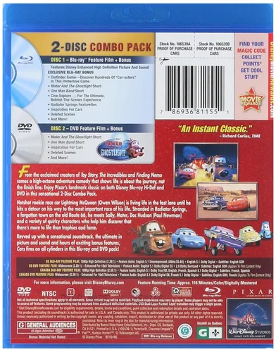 Vista 2 de Cars (Two-Disc Blu-ray/DVD Combo in Blu-ray Packaging)